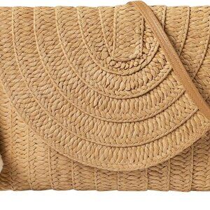 LEVOTIER Woven Straw Crossbody Bags for Women - Handmade Casual Beach Purse